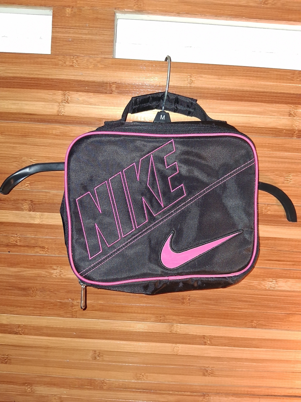 Nike Black and Pink Lunchbag